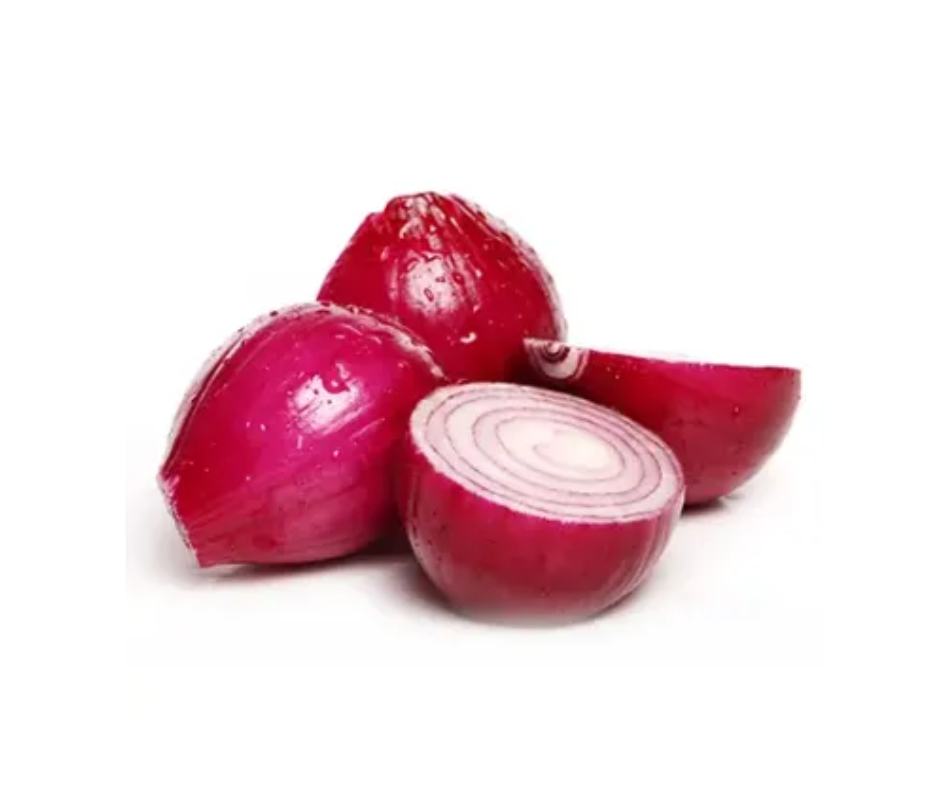 Cebolla roja fresca